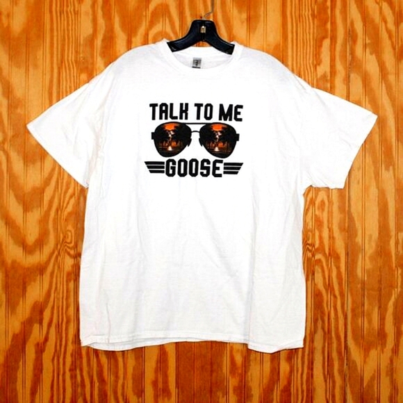 Talk To Me Goose Graphic T-Shirt - Size XL - Gildan Heavy Cotton - Picture 1 of 6